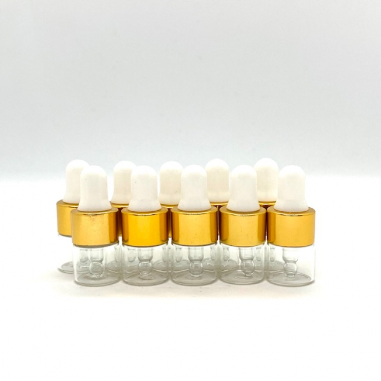 スポイト付き透明瓶　1ml