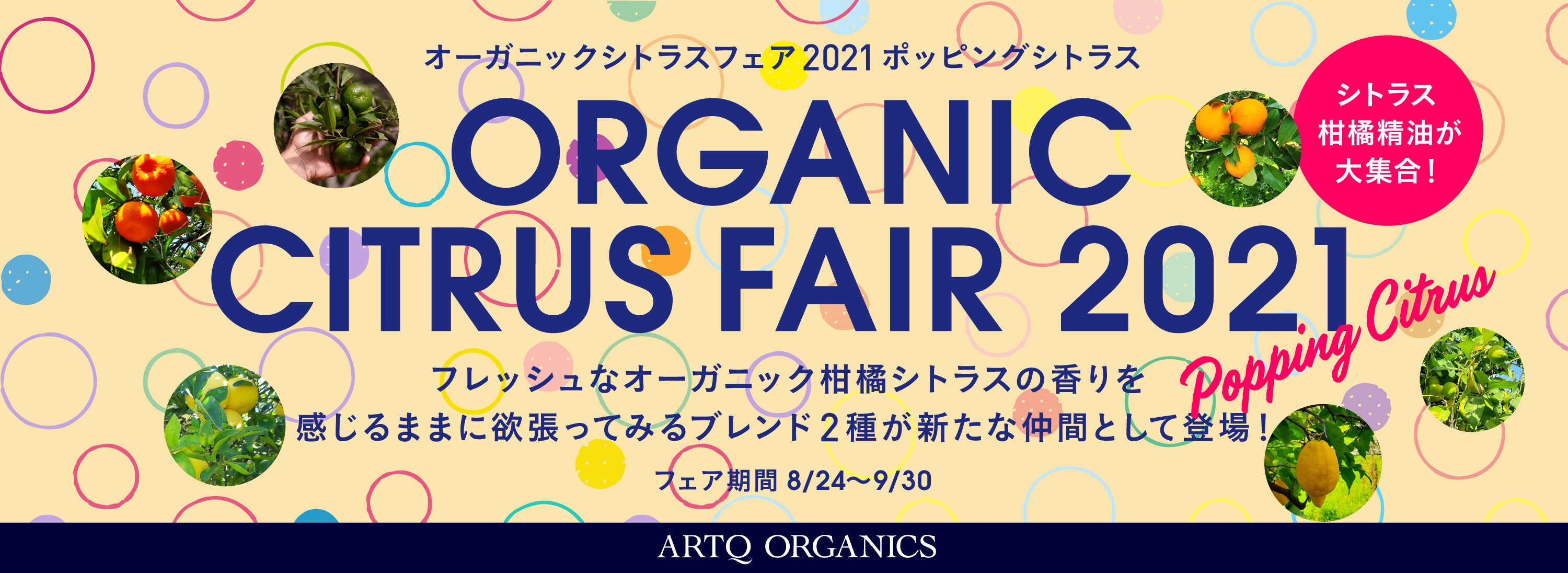 オーガニック農家からフレッシュな柑橘類・シトラスの香りをお届けします！シトラスフェア2021